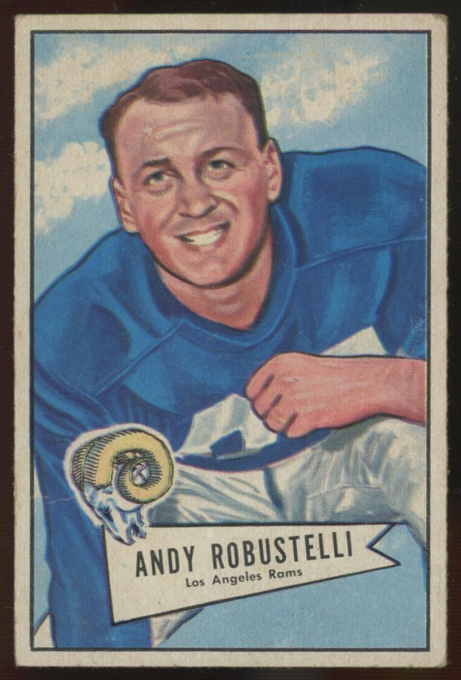 1952 Bowman Small Andy Robustelli #85 G/VG