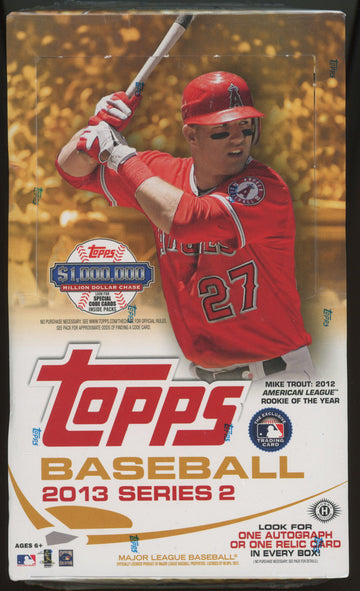 2013 Topps Baseball Series 2 Hobby Box Factory Sealed
