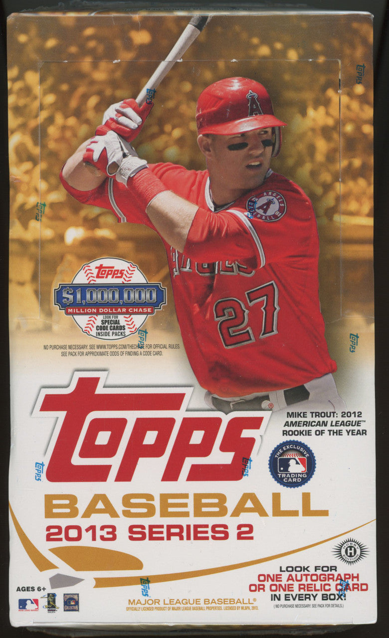 2013 Topps Baseball Series 2 Hobby Box Factory Sealed