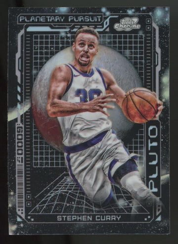 2023-24 Topps Chrome Cosmic Stephen Curry Planetary Pursuit Pluto SSP #PPP-2
