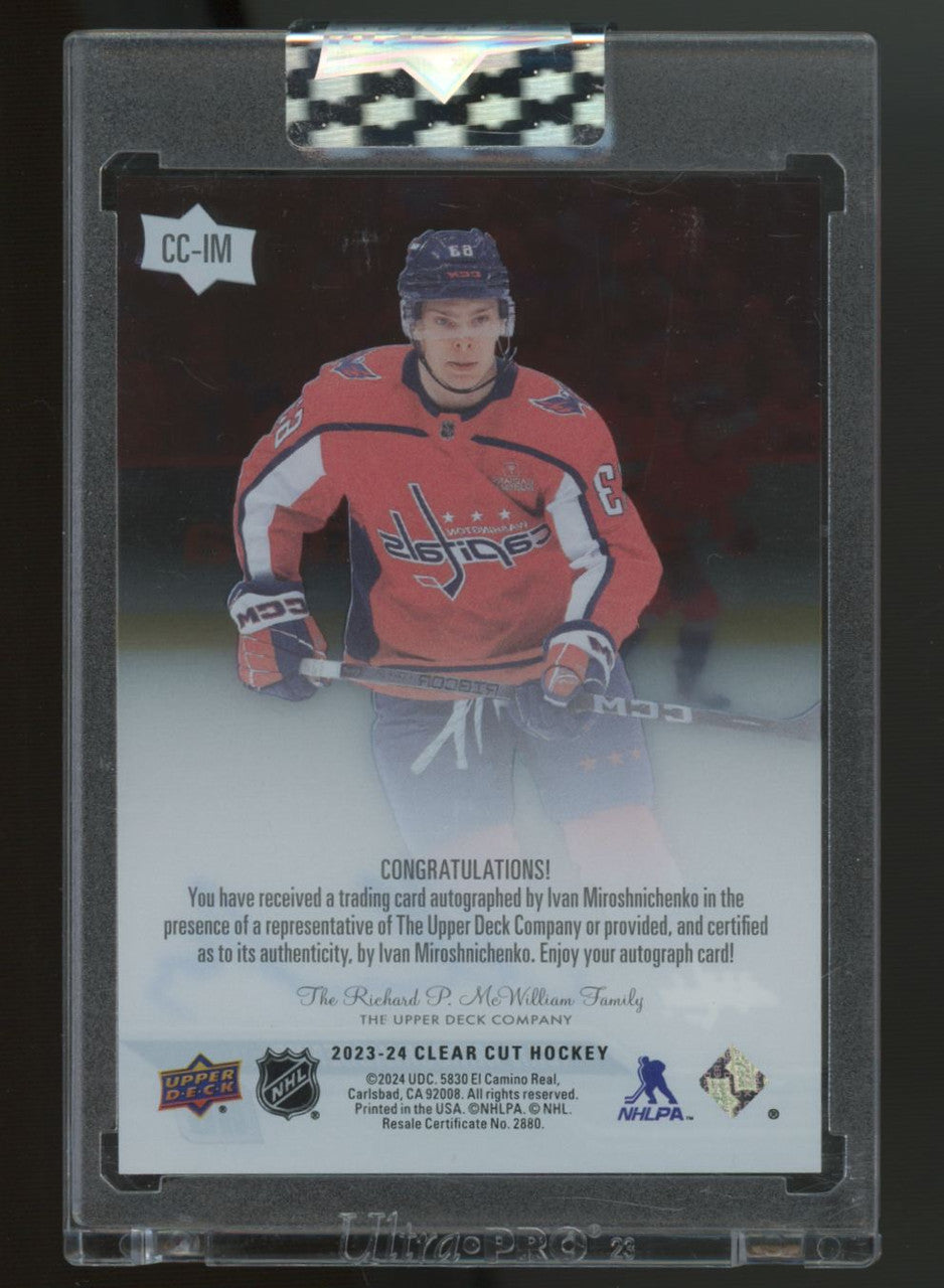 2023-24 Clear Cut Ivan Miroshnichenko RC Auto #CC-IM "B"