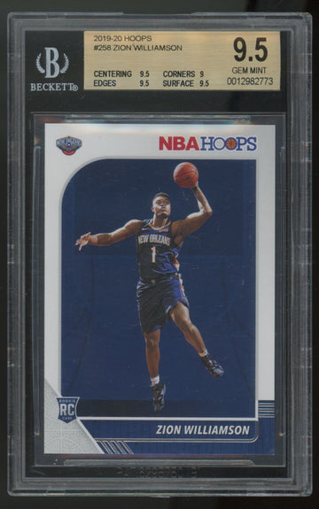 2019-20 Hoops Zion Williamson RC #258 BGS 9.5