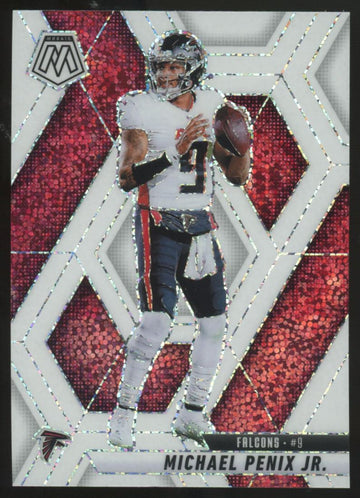 2025 Panini Mosaic Michael Penix Jr. White Sparkle Prizm #51