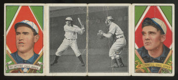 1912 T202 Hassan Triple Folder Amby McConnell Matty McIntyre Poor