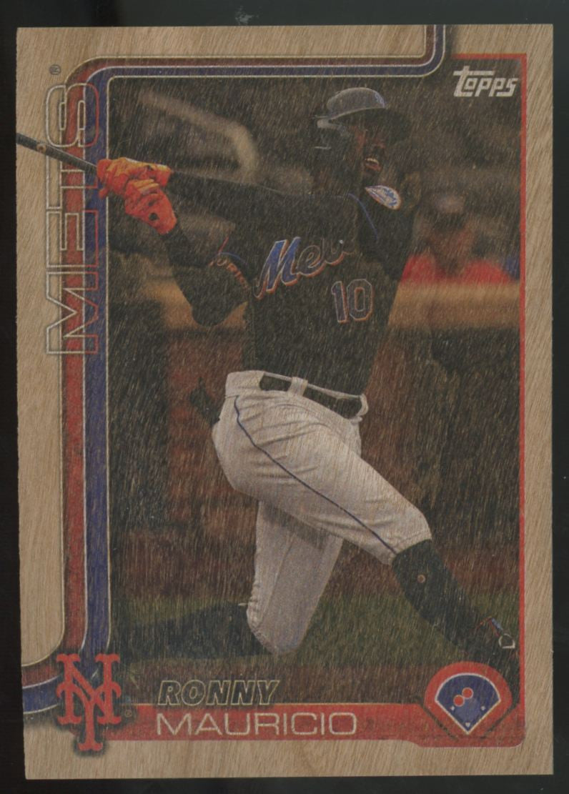 2025 Topps Series Two Ronny Mauricio Wood /25 #518