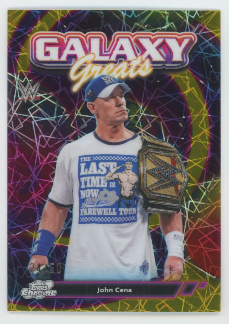 2026 Topps Cosmic Chrome WWE John Cena Gold Interstellar Galaxy Greats /50
