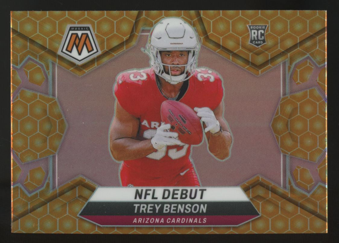 2024 Panini Mosaic Trey Benson RC Debut Honeycomb SSP #277