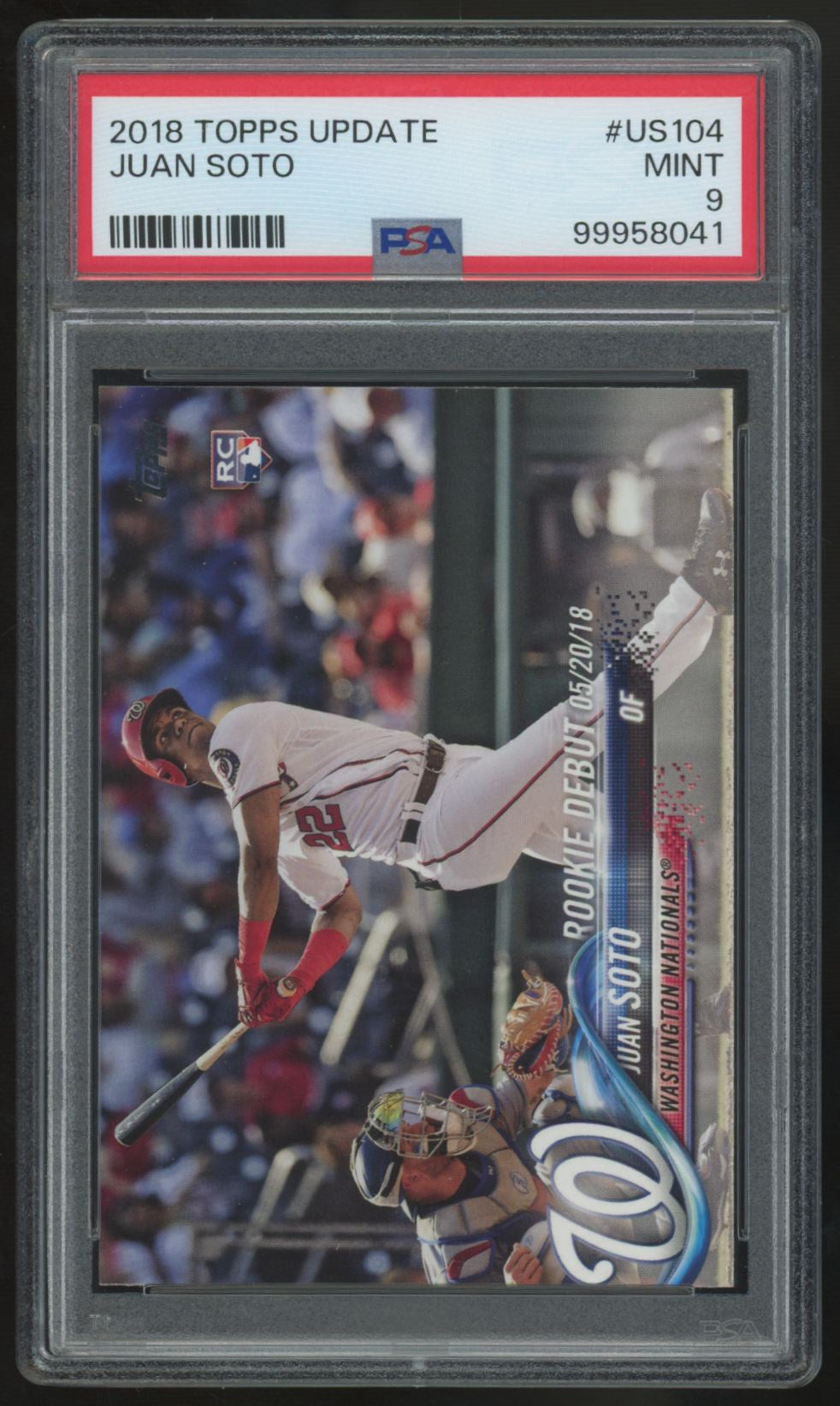 2018 Topps Update Juan Soto RC #US104 PSA 9