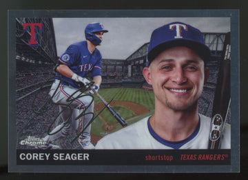 2025 Topps Chrome Platinum Corey Seager City Variation #55CV-76