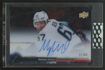2022-23 Upper Deck Clear Cut Morgan Geekie Exclusives Auto /65 #CC-MO
