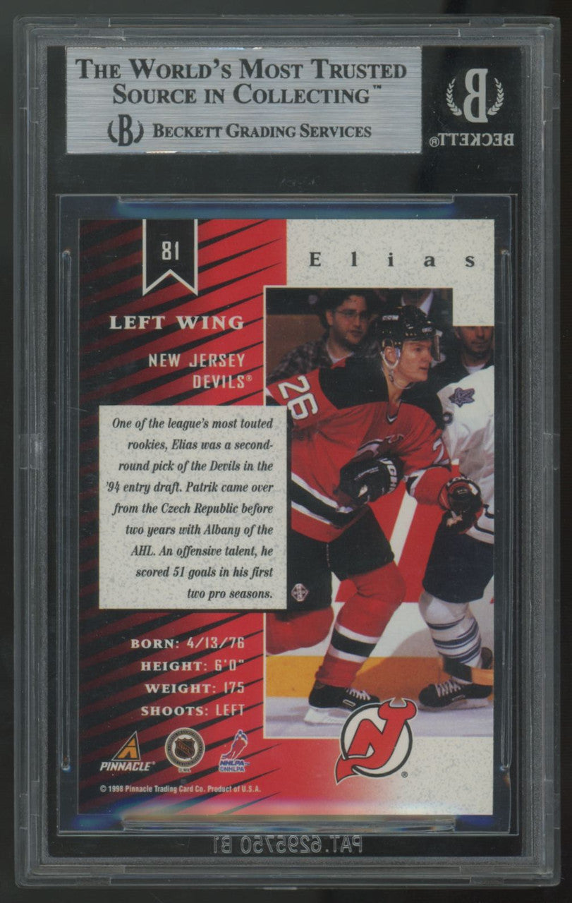 1997-98 Panini Zenith Patrik Elias RC #81 BGS 9