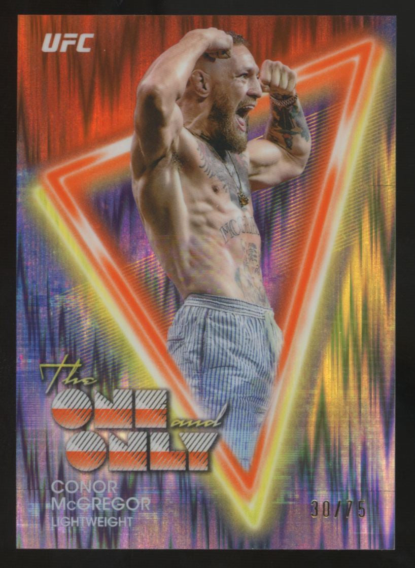 2025 Topps Midnight UFC Conor McGregor The One & Only Dusk /75 #OO-10