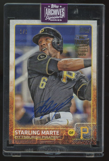 2025 Topps Archives Signature Series Starling Marte Auto 1/1 #79