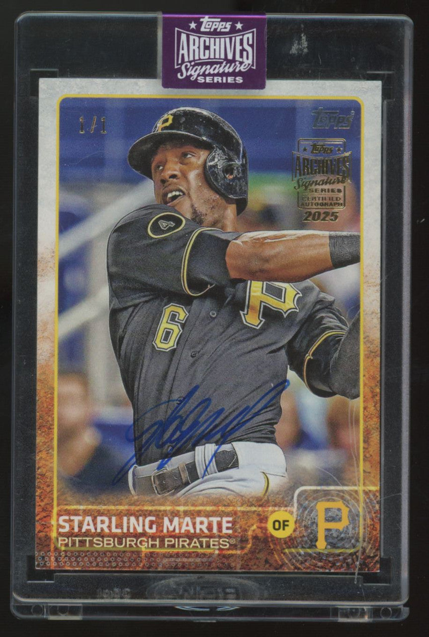 2025 Topps Archives Signature Series Starling Marte Auto 1/1 #79