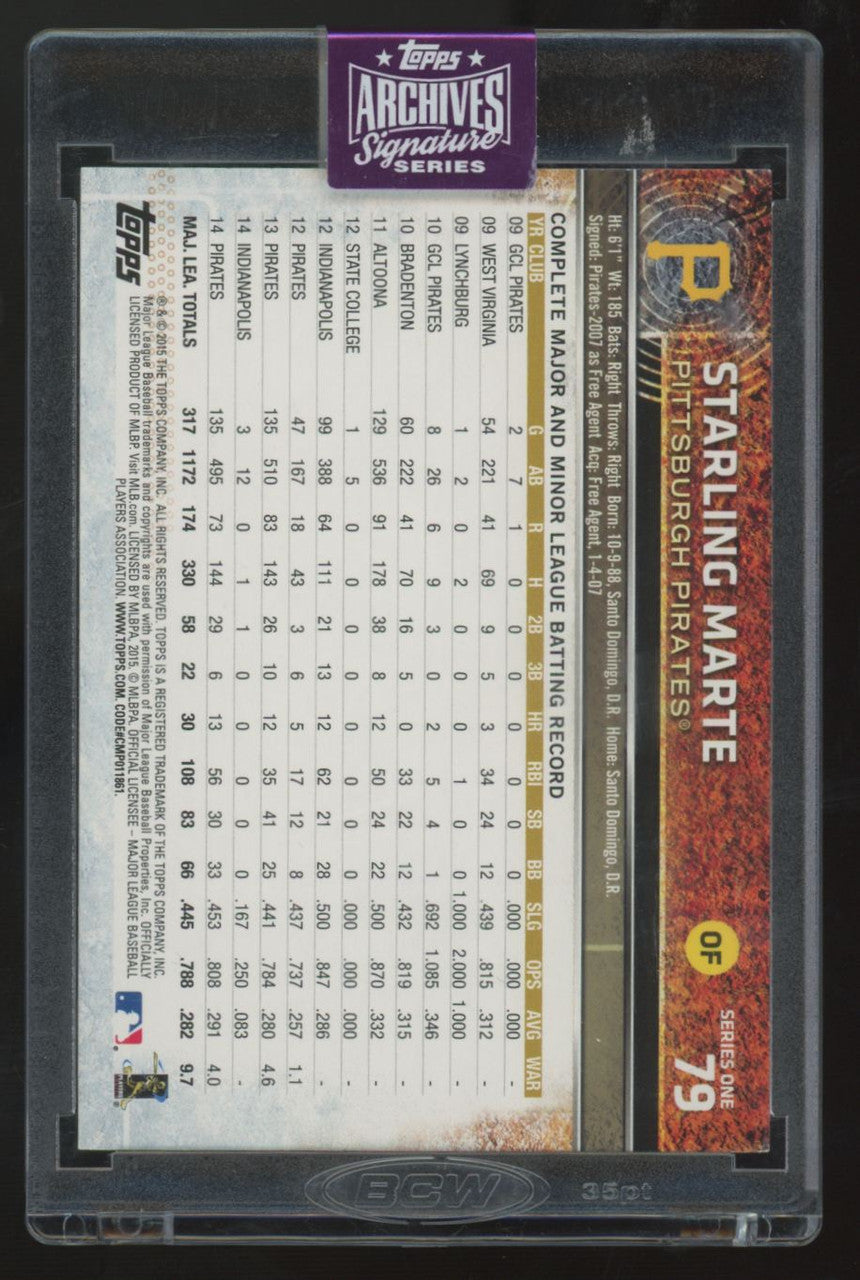 2025 Topps Archives Signature Series Starling Marte Auto 1/1 #79