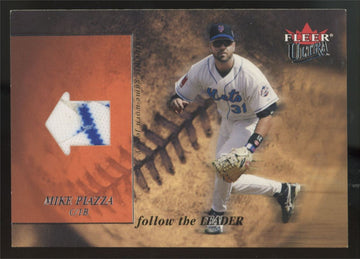 2005 Fleer Ultra Mike Piazza Follow The Leader Platinum Patch /99 #FLJ-MP