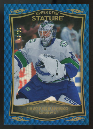 2023-24 Upper Deck Stature Thatcher Demko Blue /99 #6