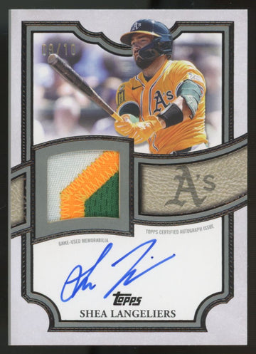 2026 Topps Series Two Shea Langeliers Black Patch Auto /10 #TFAP-SL