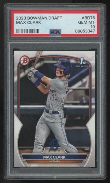 2023 Bowman Draft Max Clark 1st #BD-76 PSA 10 *347