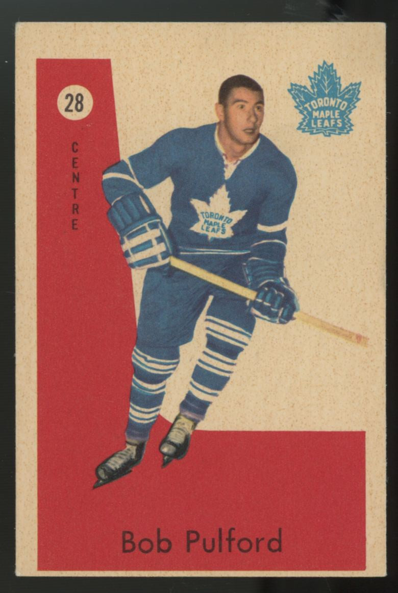 1959-60 Parkhurst Bob Pulford #28 EX