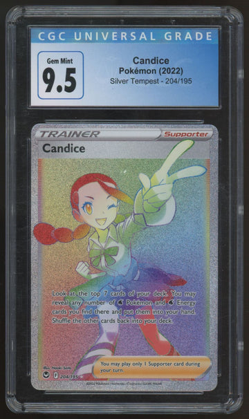 2022 Pokemon Candice Silver Tempest Secret Rare #204 CGC 9.5