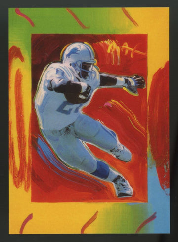 1997 Topps Gallery Barry Sanders Peter Max Serigraphs #PM5 "A"