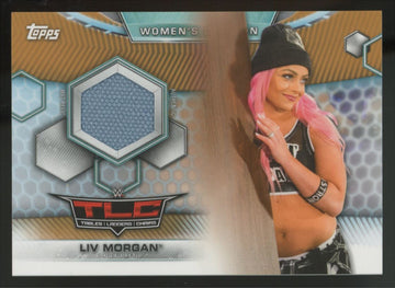 2019 Topps WWE Women's Division Liv Morgan Bronze TLC Mat Relic /75 #MR-LI