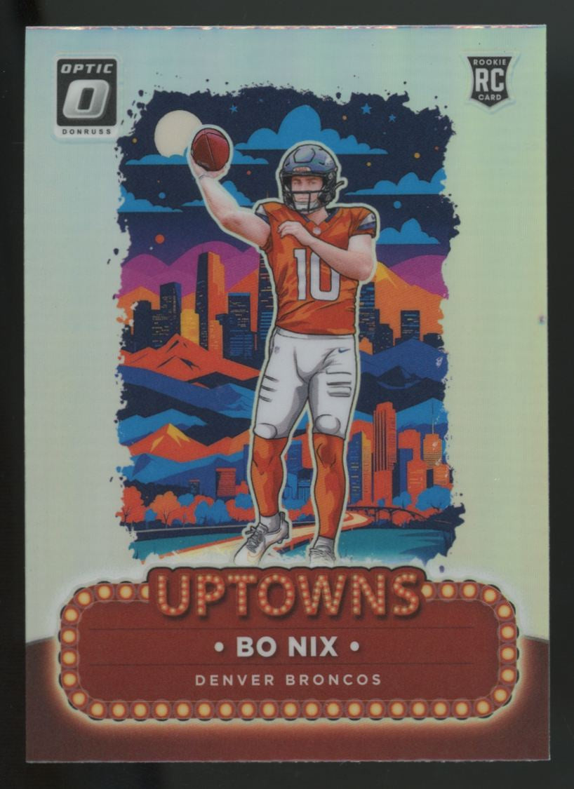 2024 Donruss Optic Bo Nix RC Uptowns SSP #3