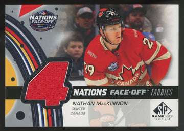 2025-26 SP Game Used Nathan MacKinnon 4 Nations Face-Off Patch #4N-MA