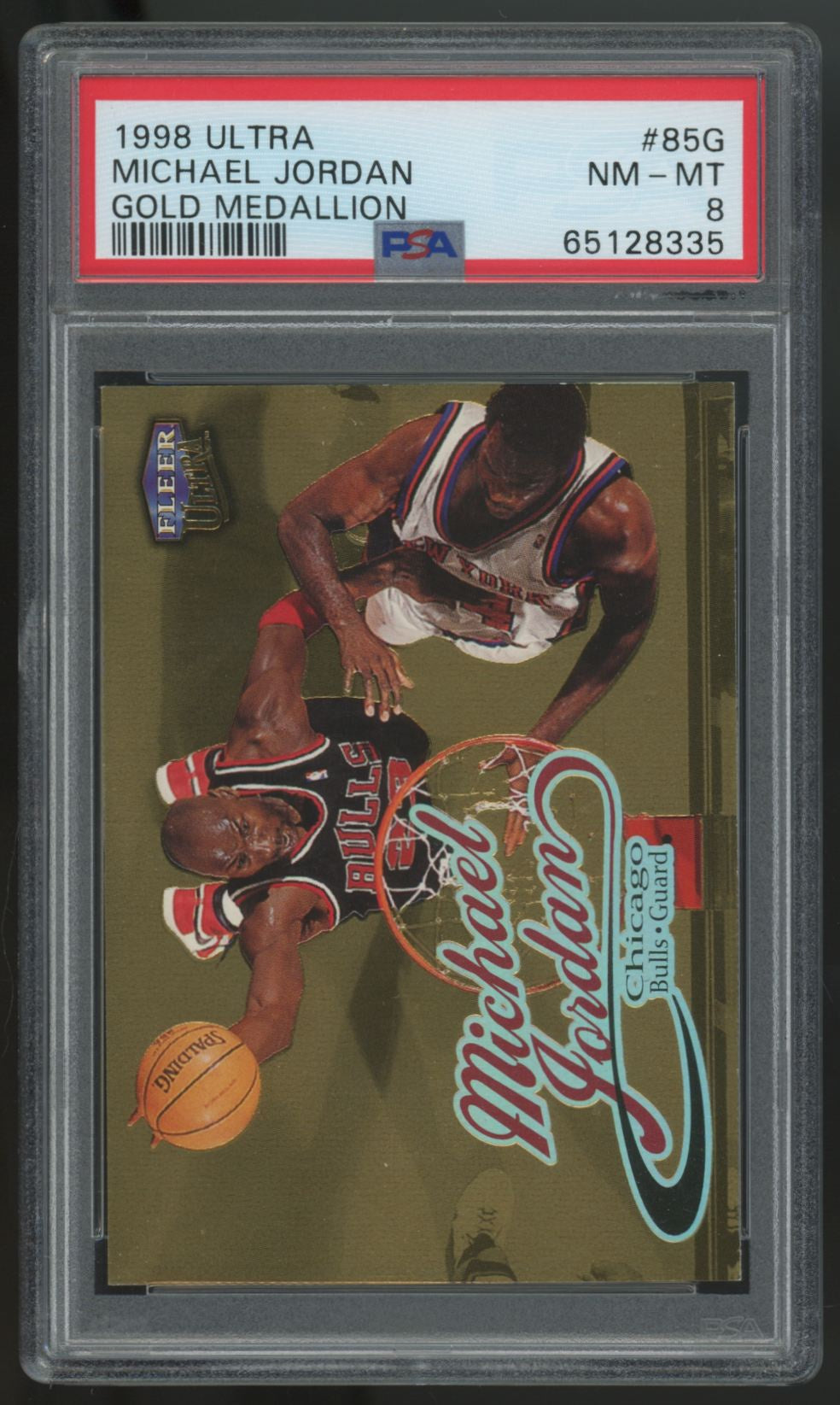 1998-99 Fleer Ultra Michael Jordan Gold Medallion #85G PSA 8