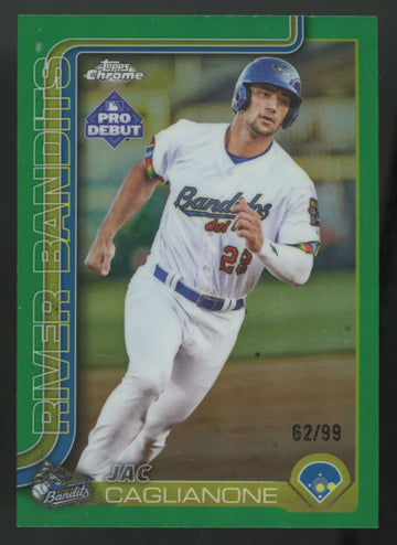 2025 Topps Chrome Pro Debut Jac Caglianone Green Refractor /99 # PDC-89