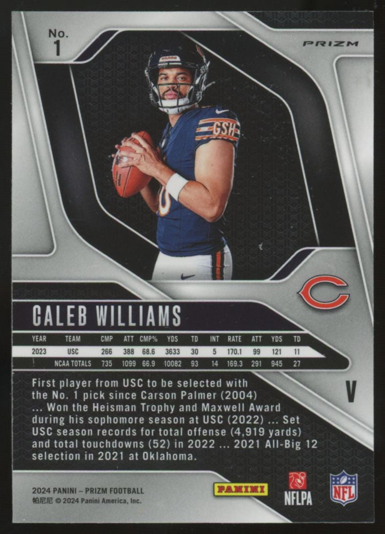 2024 Panini Prizm Caleb Williams RC Silver #1
