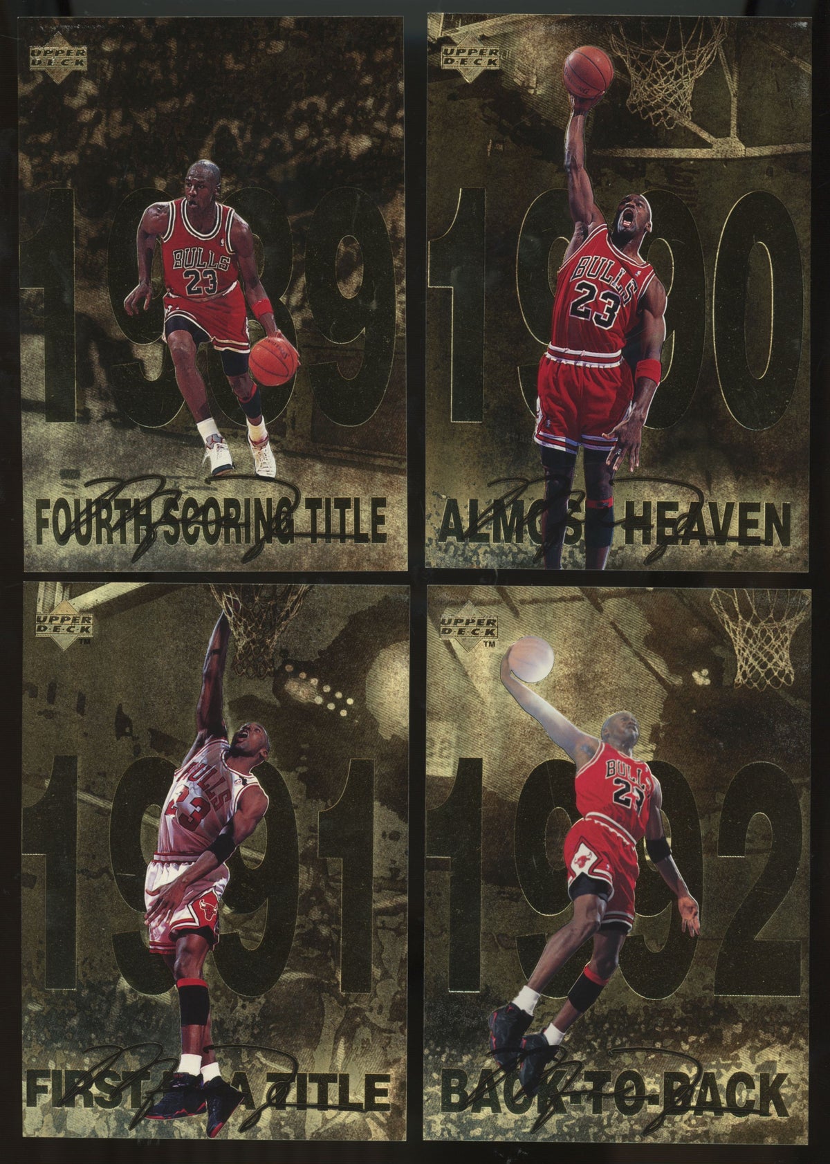 1998-99 Upper Deck Michael Jordan Gatorade Complete Set (12/12)