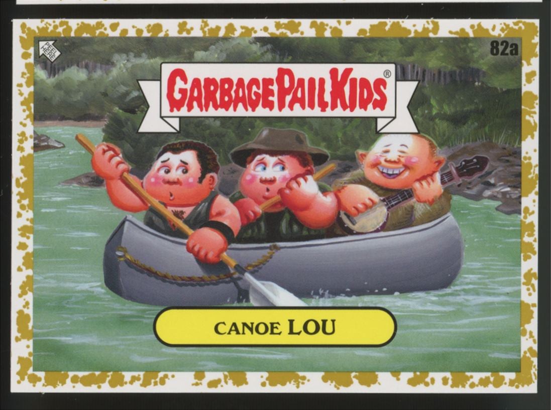 2021 Topps Garbage Pail Kids Go On Vacation Canoe Lou Fool's Gold /50 #82a