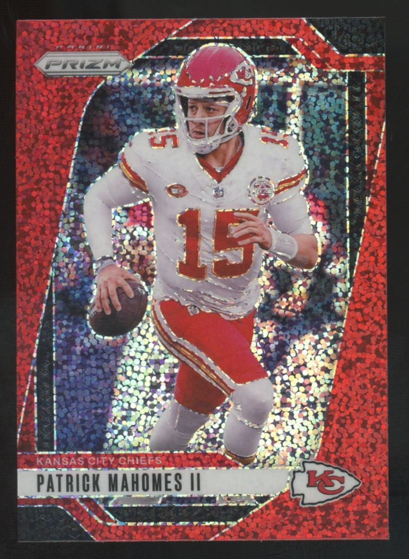 2024 Panini Prizm Patrick Mahomes II Red Sparkle #138