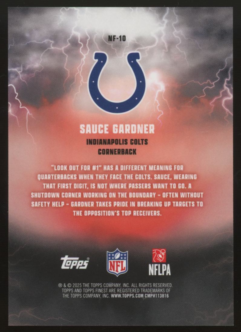 2025 Topps Finest Sauce Gardner Nightmare Fuel SSP #NF-10