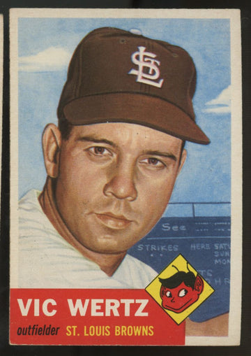 1953 Topps Vic Wertz #142 EX/MT "A"