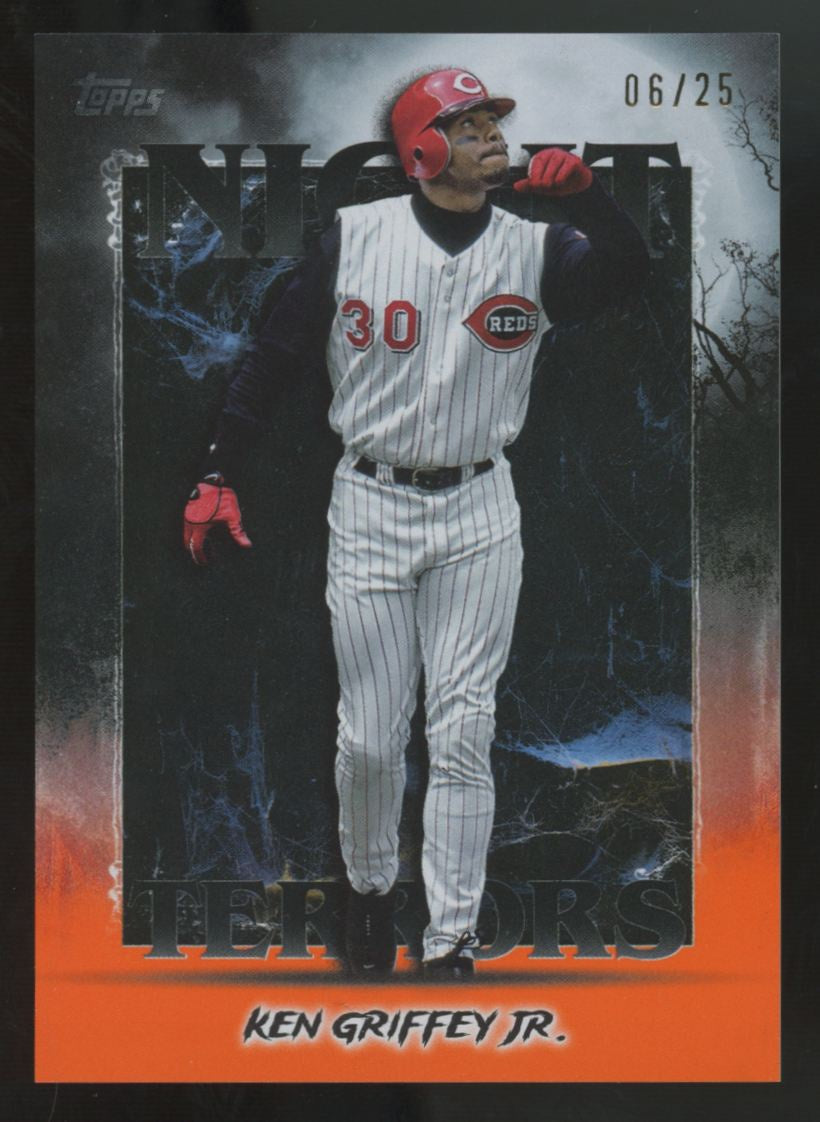 2025 Topps Update Ken Griffey Jr. Night Terrors Orange Foil  /25 #NT-7