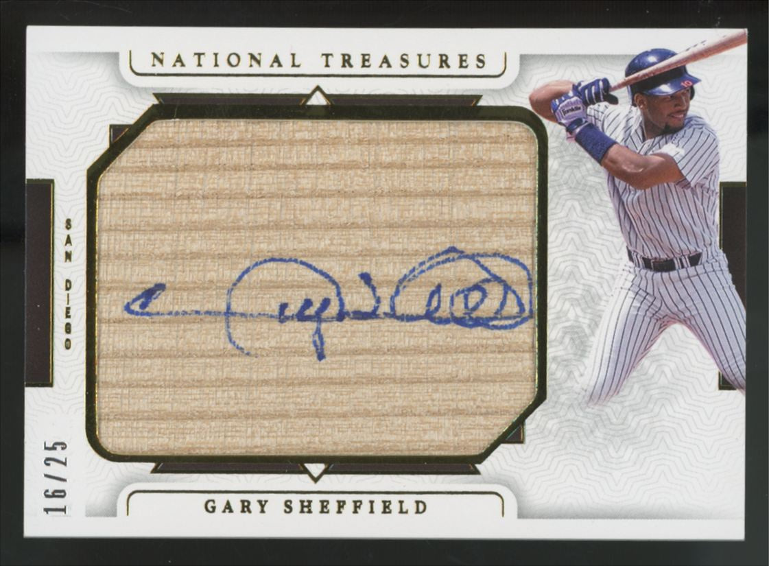 2024 National Treasures Gary Sheffield Legendary Jumbo Lumber Auto Relic /25