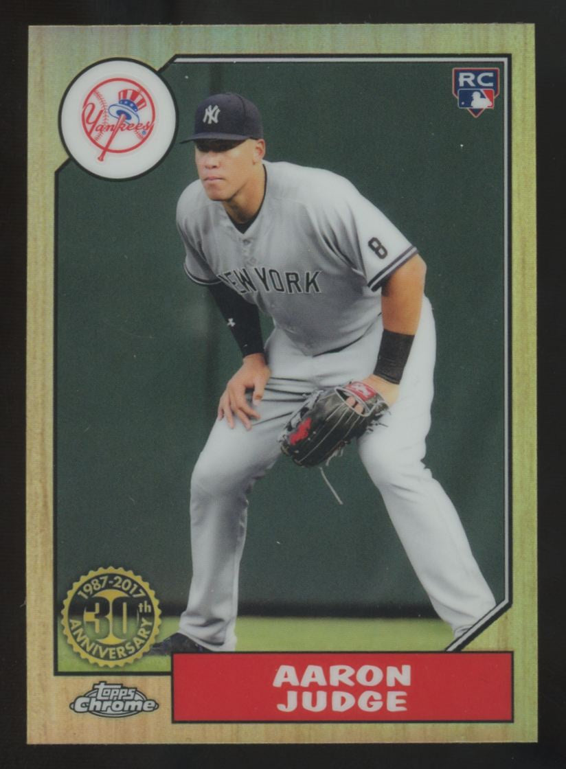 2017 Topps Chrome Aaron Judge RC 1987 Variant #87T-8