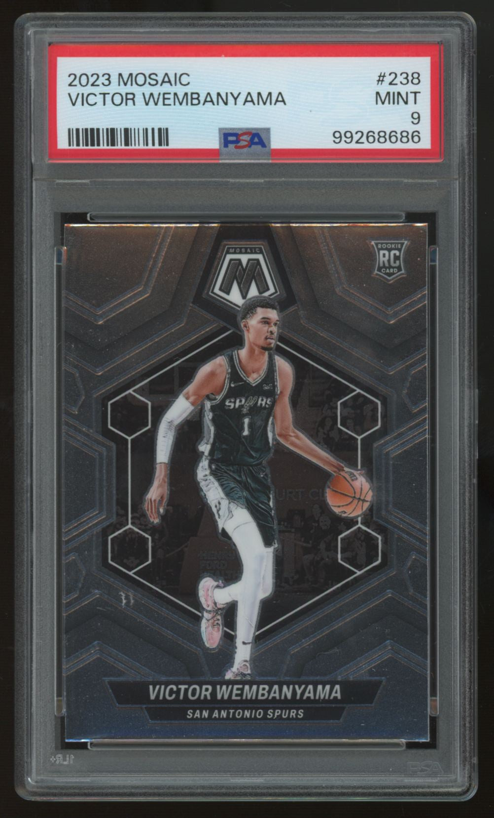 2023 Panini Mosaic Victor Wembanyama RC #238 PSA 9