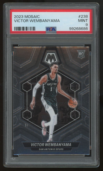 2023 Panini Mosaic Victor Wembanyama RC #238 PSA 9