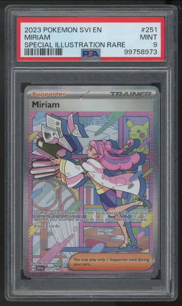 2023 Pokemon Miriam Scarlet & Violet Special Illustration Rare #251 PSA 9