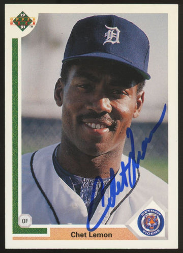 1991 Upper Deck Chet Lemon #389 Signed Auto JSA