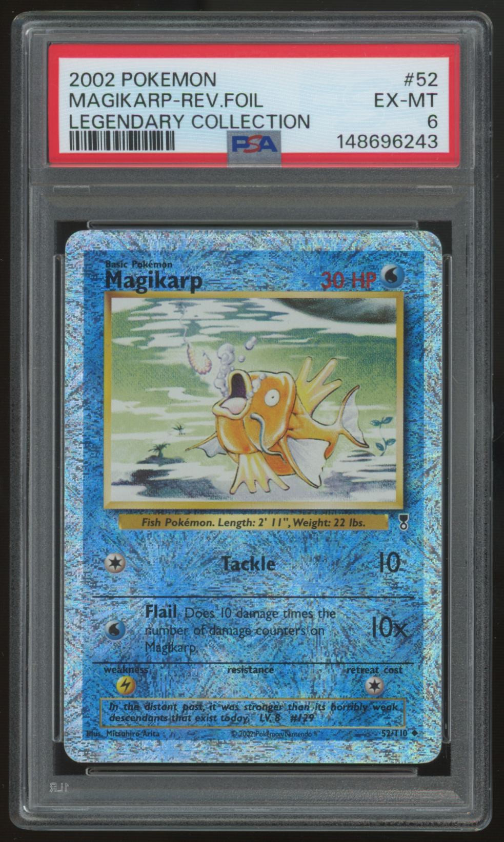 2002 Pokemon Magikarp Legendary Collection Reverse Holo #52 PSA 6