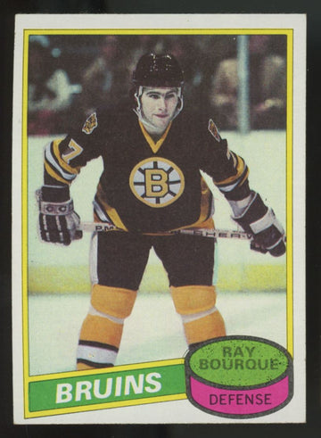 1980-81 Topps Ray Bourque RC #140 EX+ (Scratched)