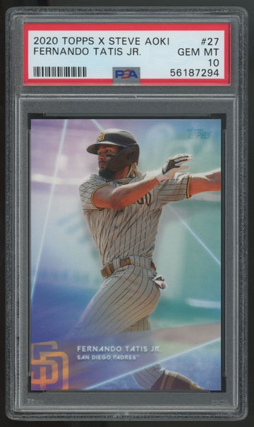 2020 Topps x Steve Aoki Fernando Tatis Jr. #27 PSA 10