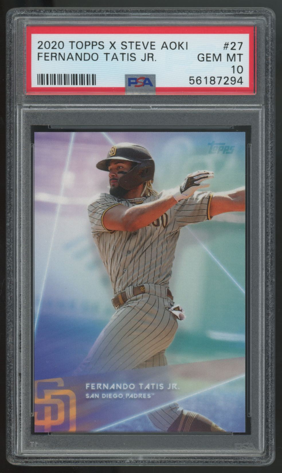 2020 Topps x Steve Aoki Fernando Tatis Jr. #27 PSA 10