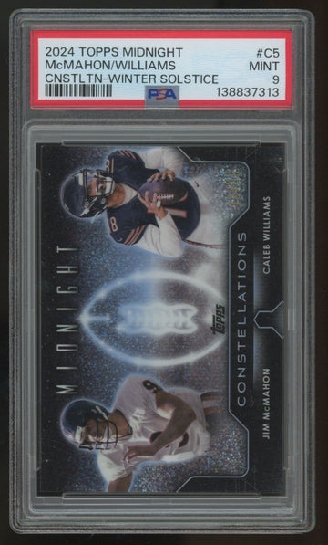 2024 Topps Midnight Jim McMahon Caleb Williams RC Constellations /35 #C-5 PSA 9
