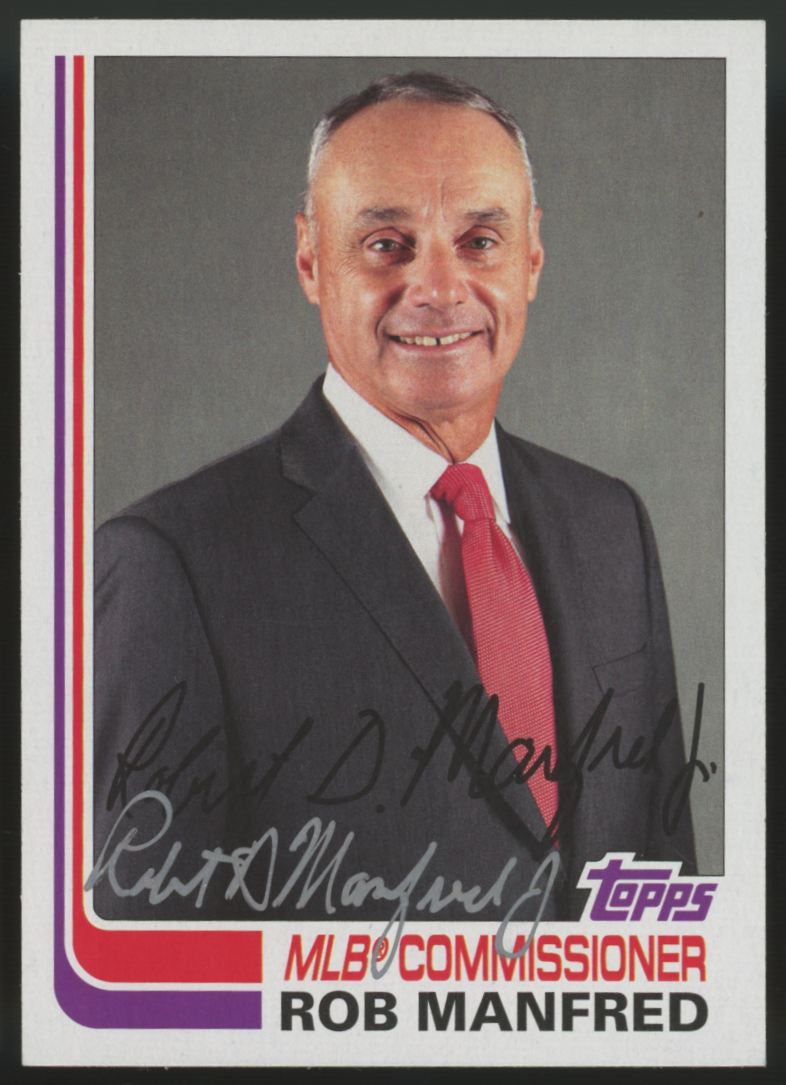 2017 Topps Archives Rob Manfred #136 Signed Autographed Card JSA